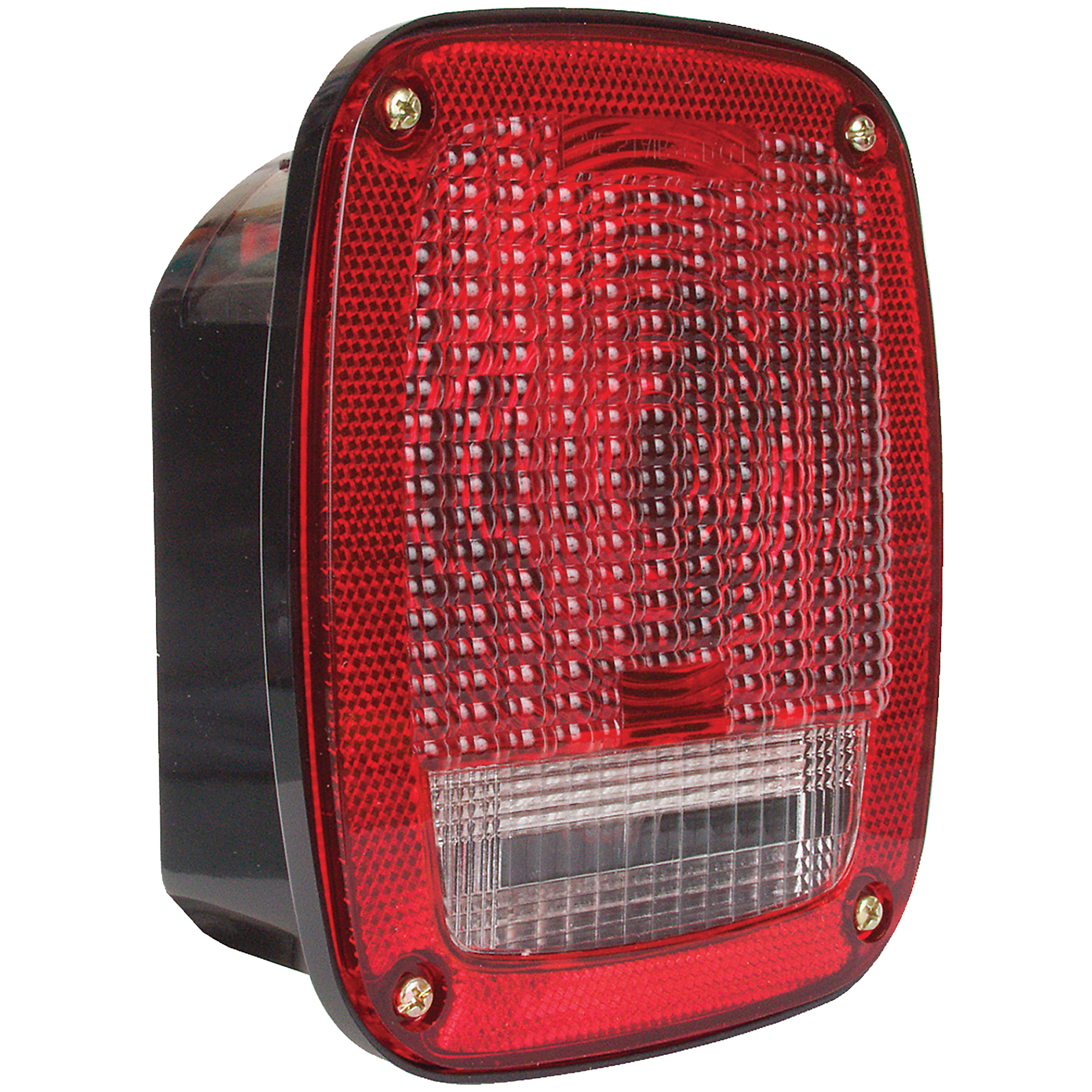 RED STUD MNT STOP/TURN/TAIL/BACKUP LIGHT W/LICNS